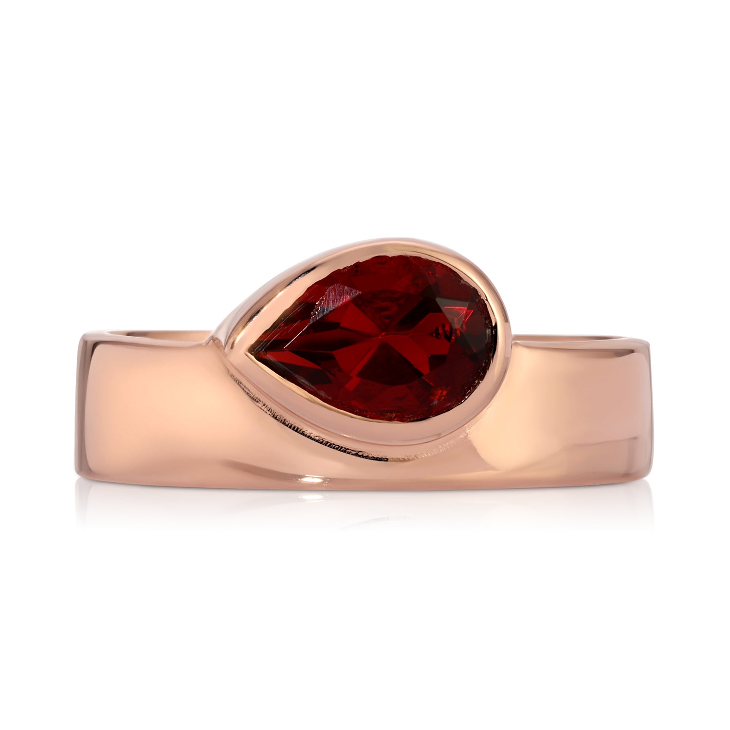 Rose Garnet Pear Band