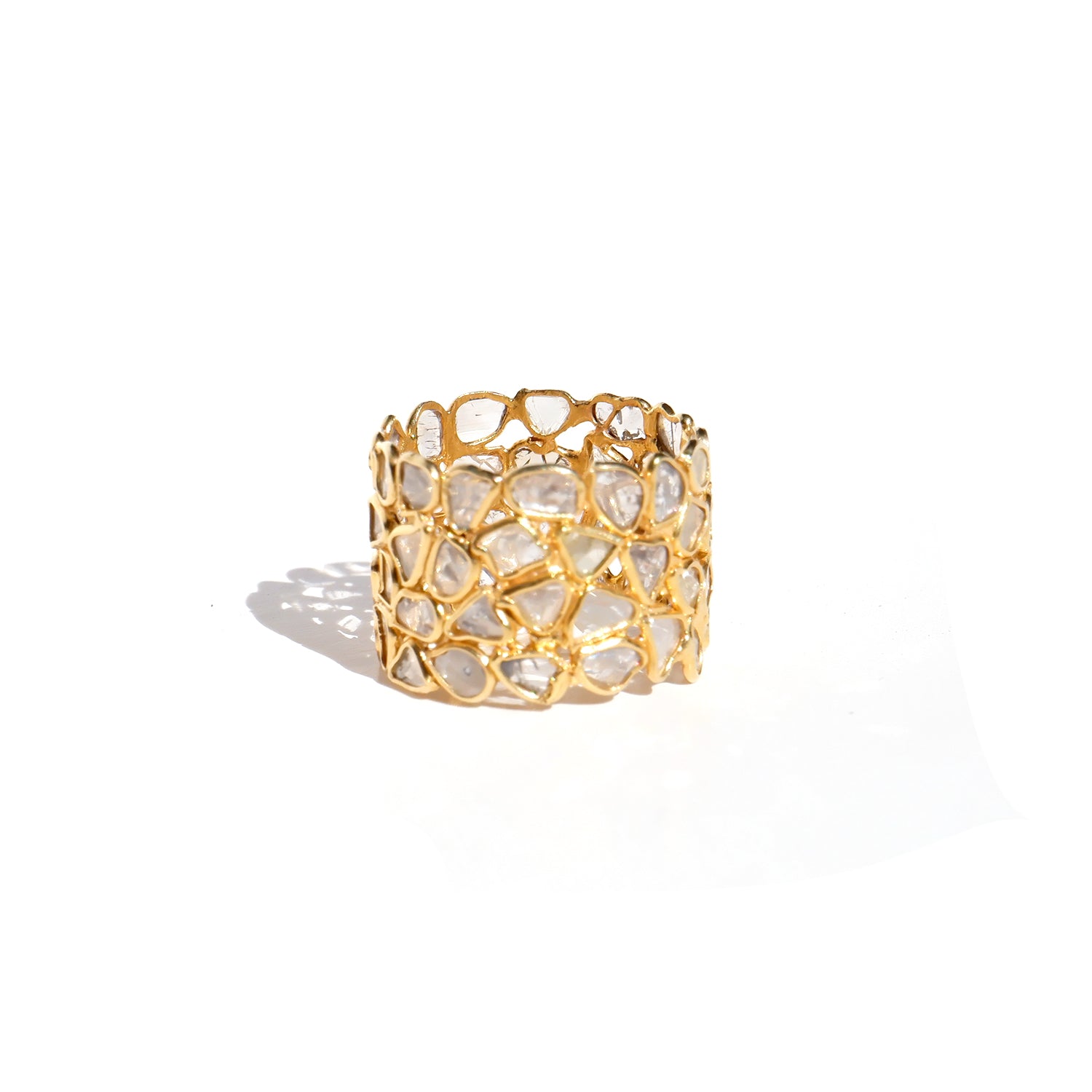 Diaphanous Diamond Dress Band Ring