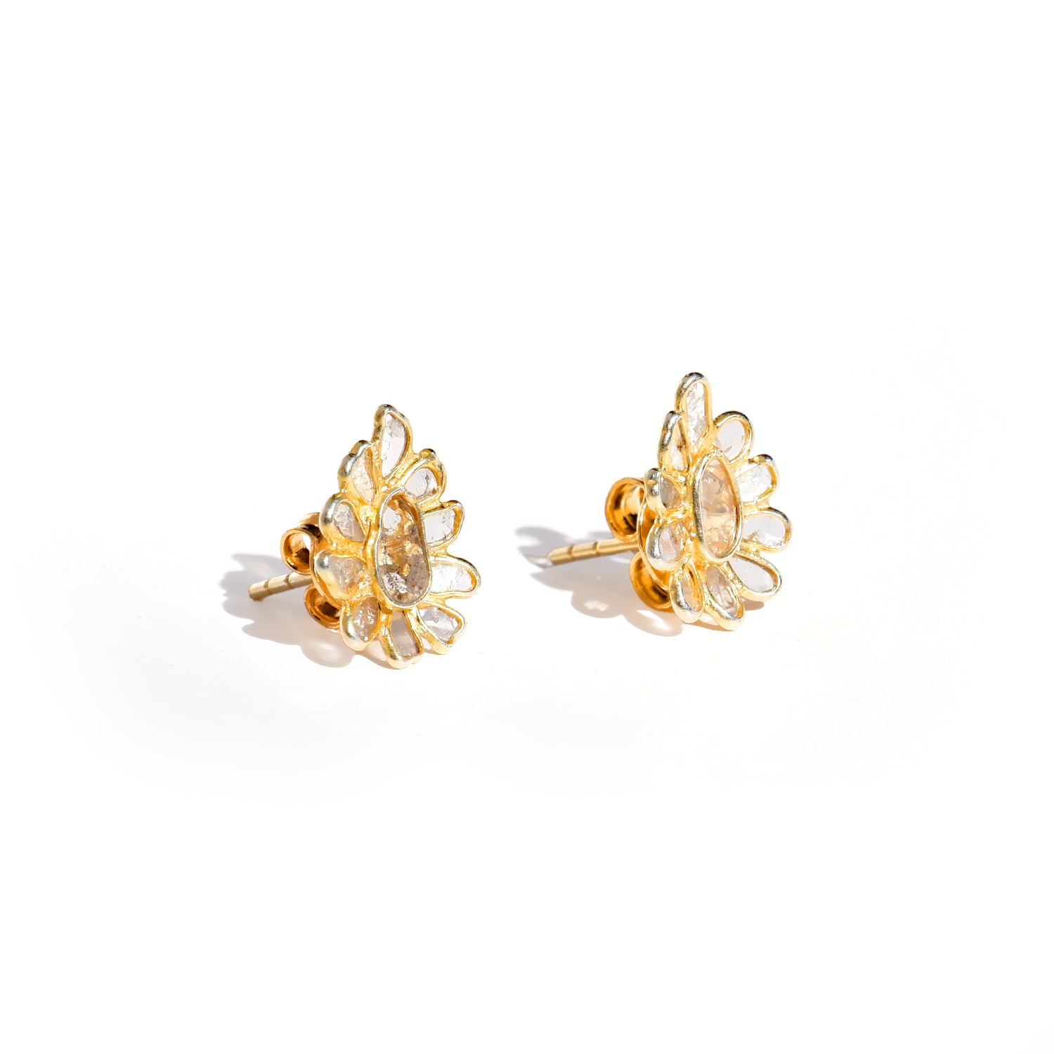 Diaphanous Diamond Pear Cluster Studs