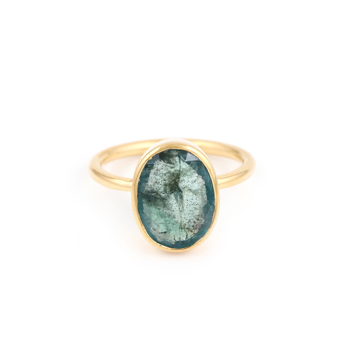 Emerald Oval Signet Ring