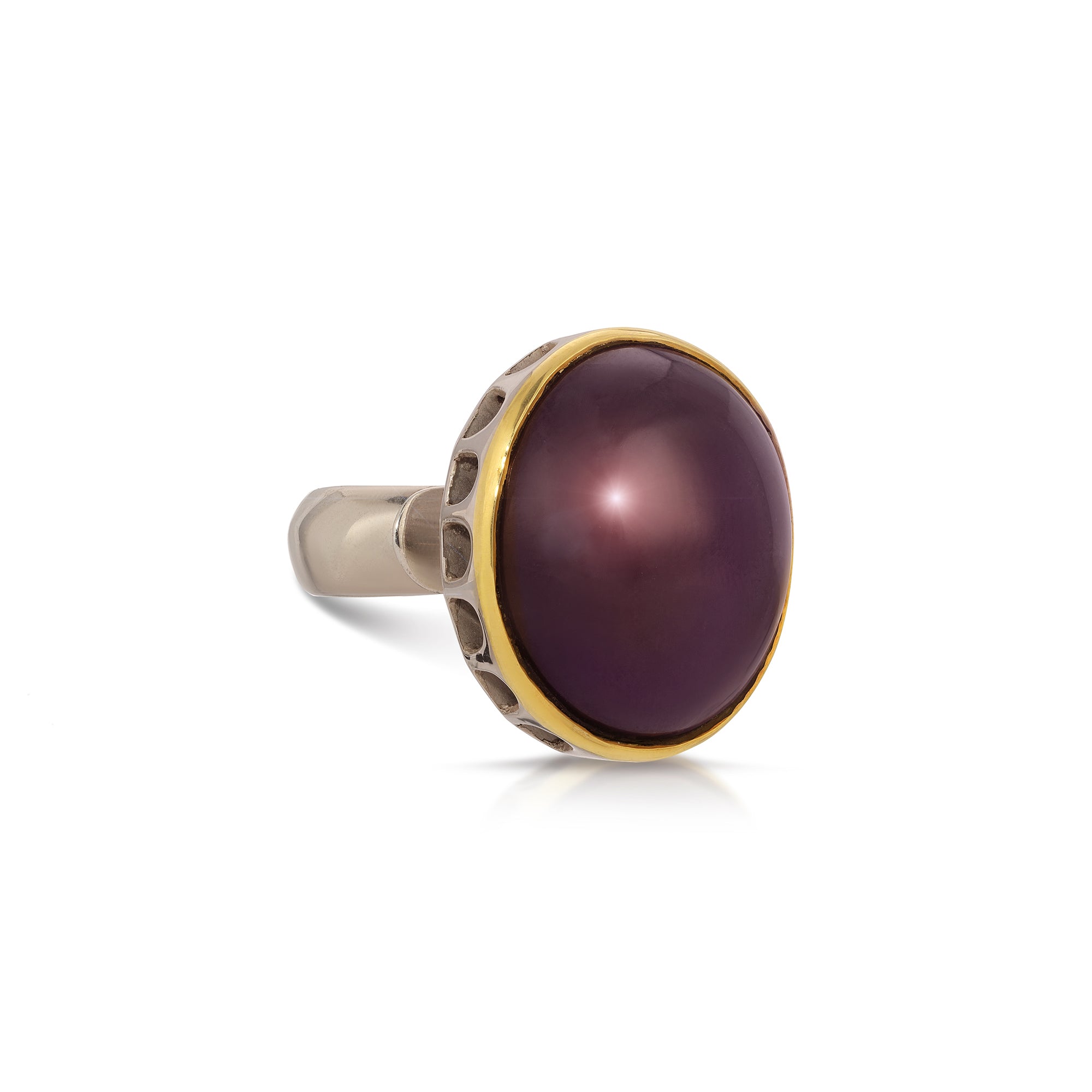 Garnet Star Rani Ring