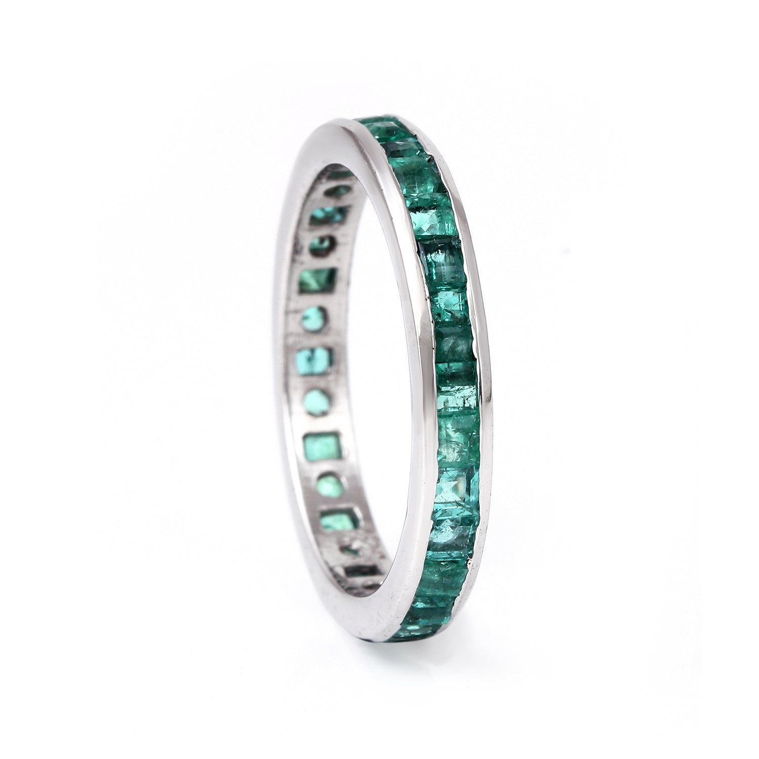 Emerald Baguette Eternity Band