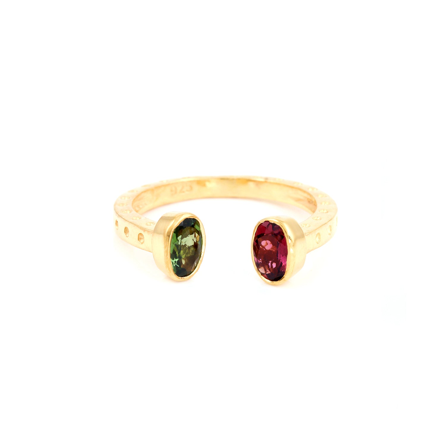 Multi Tourmaline Duo Band