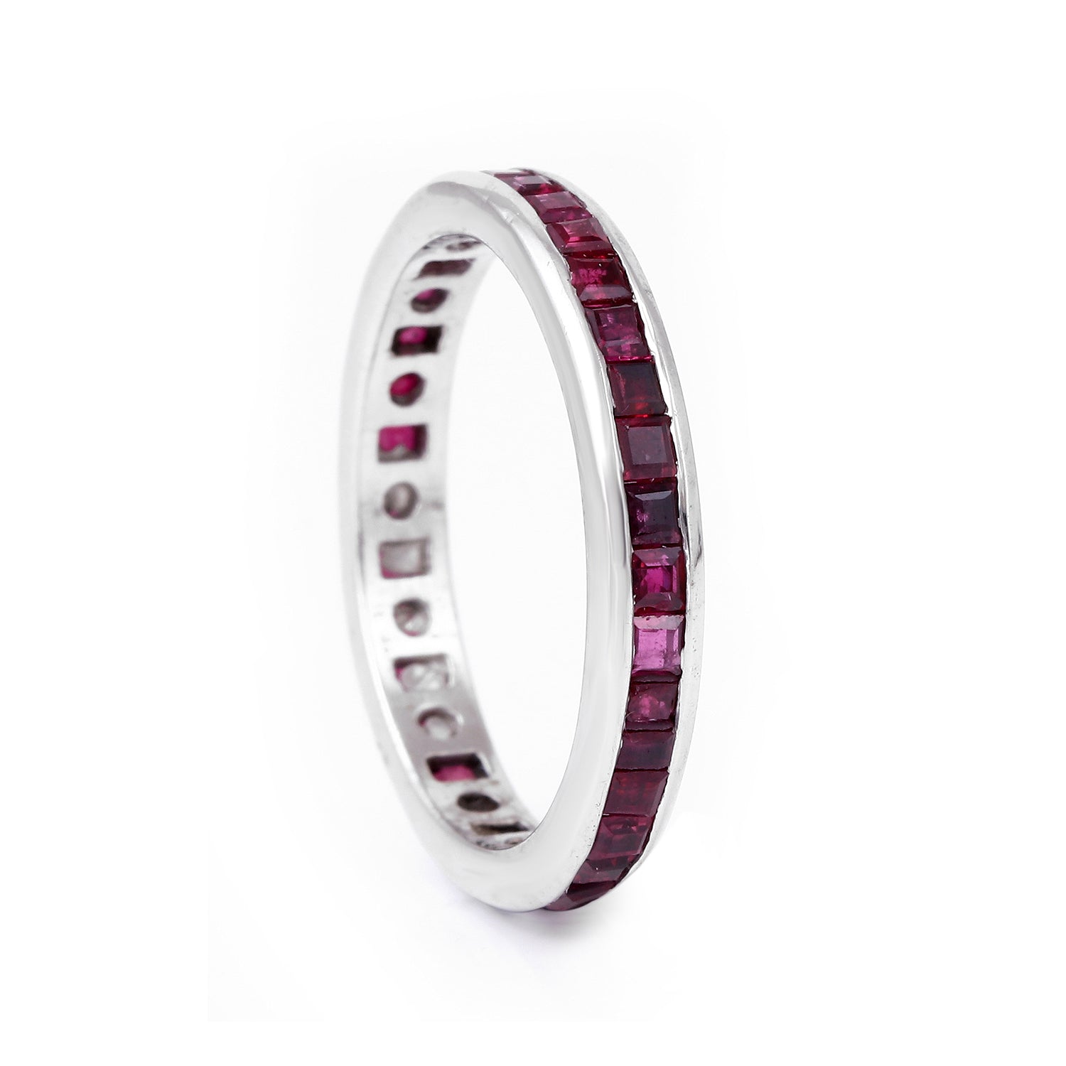 Ruby Baguette Eternity Band