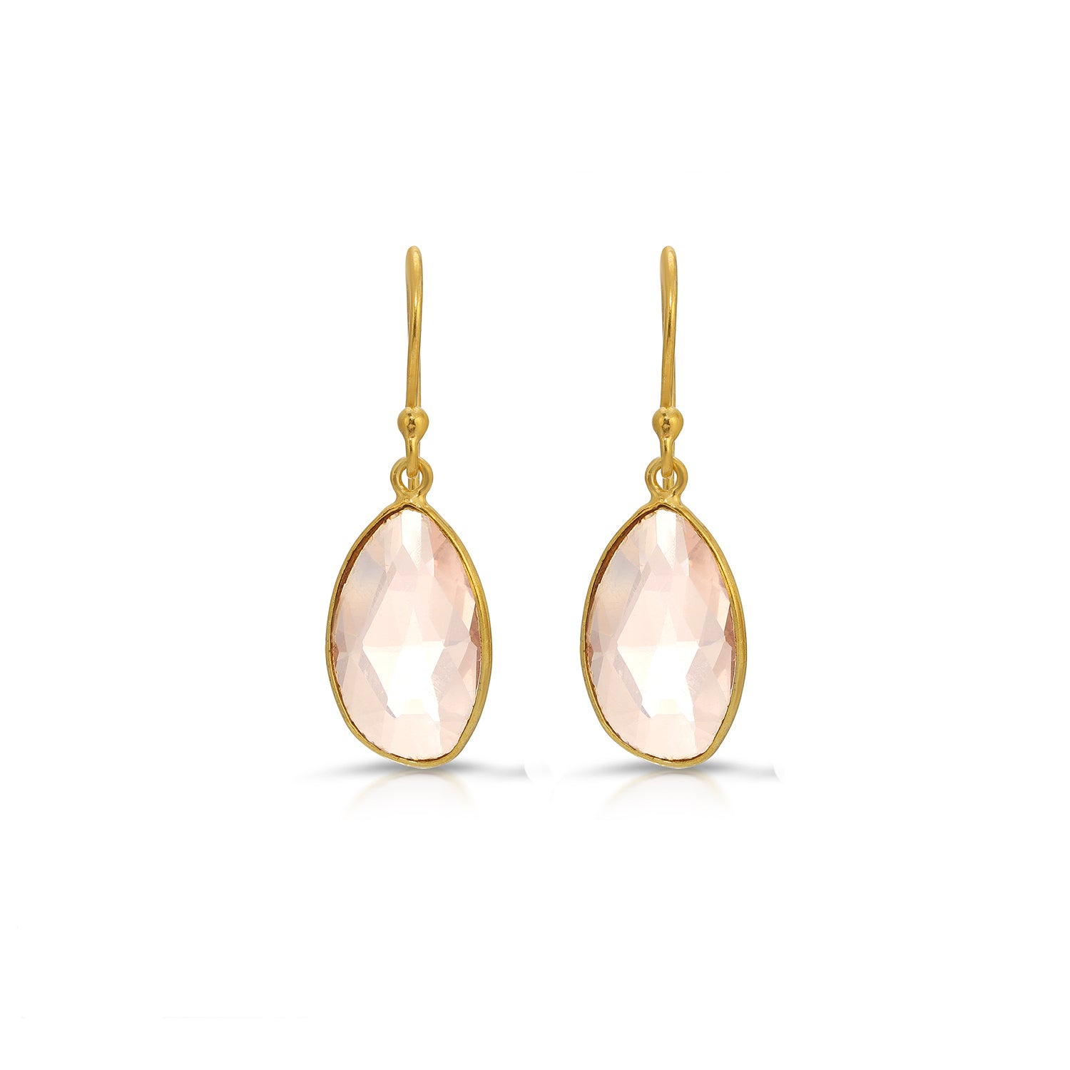 Rose Quartz Drop Earrings