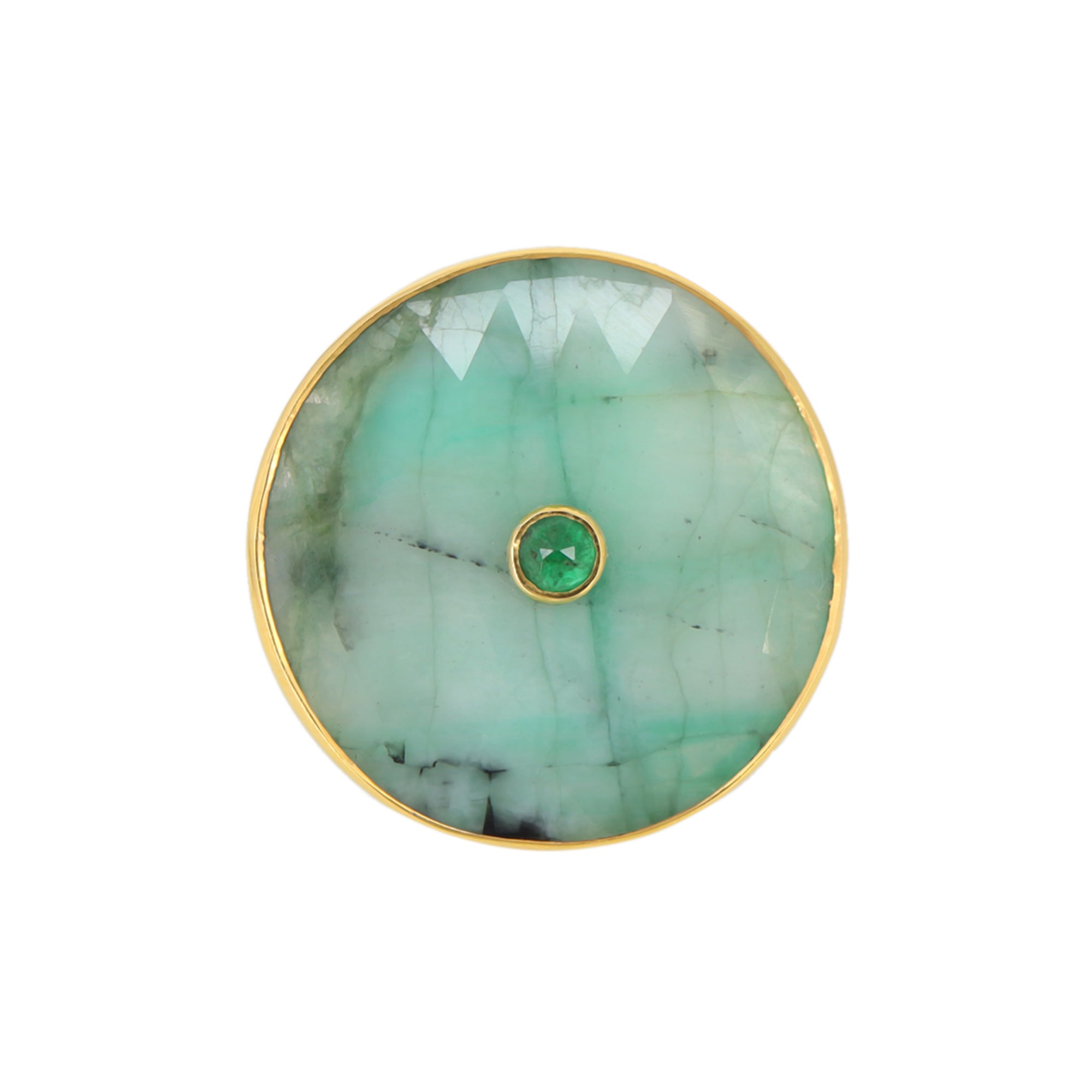 Emerald DBD Dome Cocktail Ring