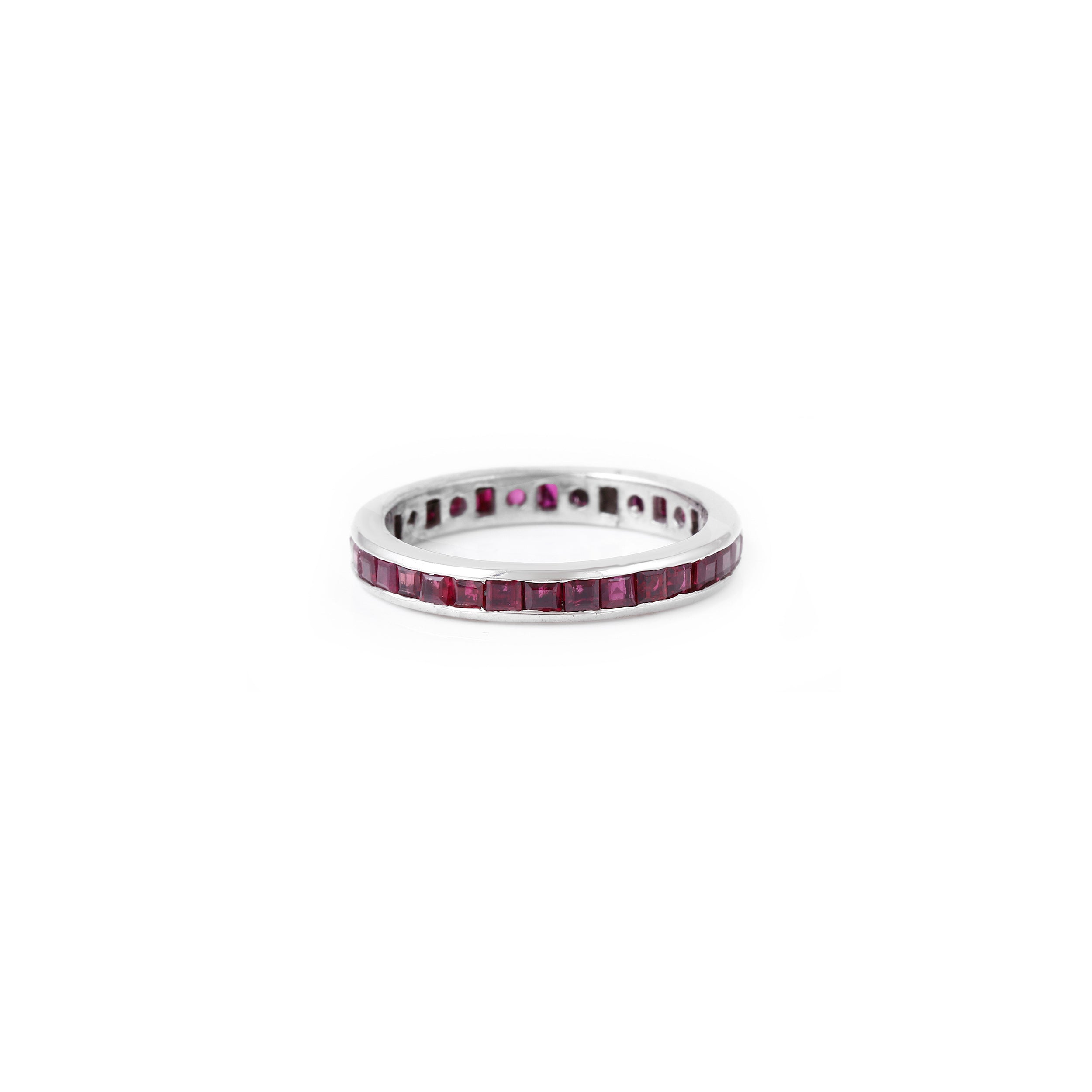 Ruby Baguette Eternity Band