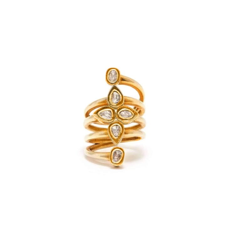 Jaipur Diamond Spring Ring