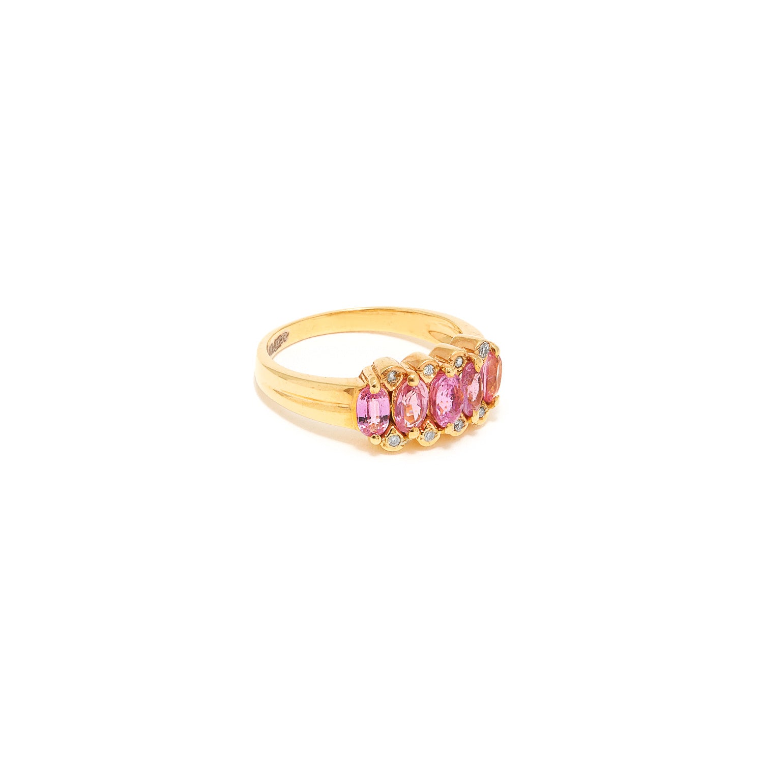 Pink Sapphire Baguette Ring-Ring-Jaipur Atelier