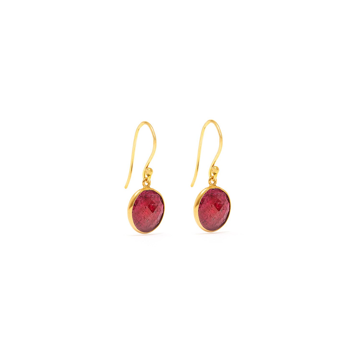 Petit Jai Ruby Cirque Earrings