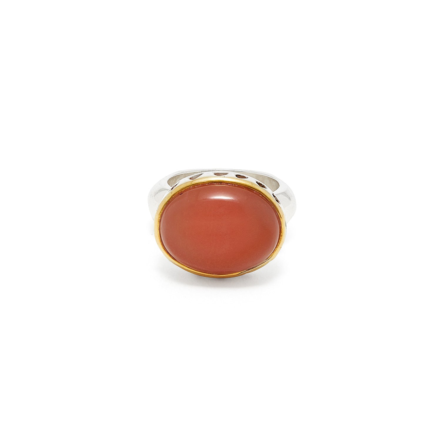 Pink Moonstone Rani Ring