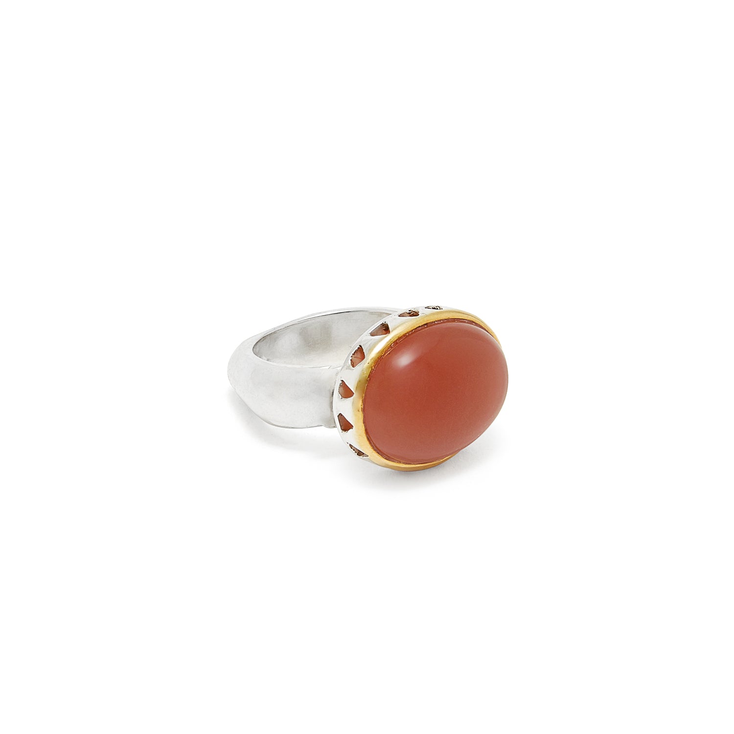 Pink Moonstone Rani Ring