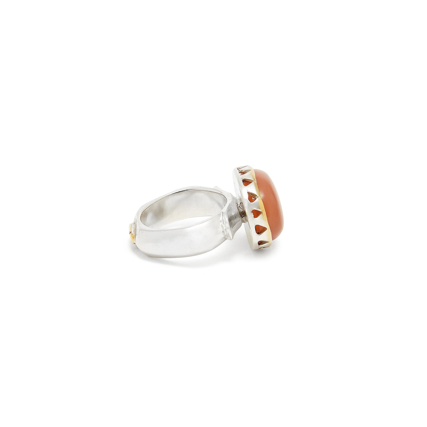 Pink Moonstone Rani Ring