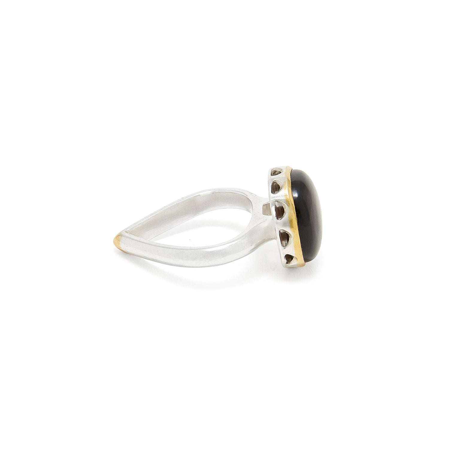 Chocolate Quartz Rani Ring-Ring-Jaipur Atelier