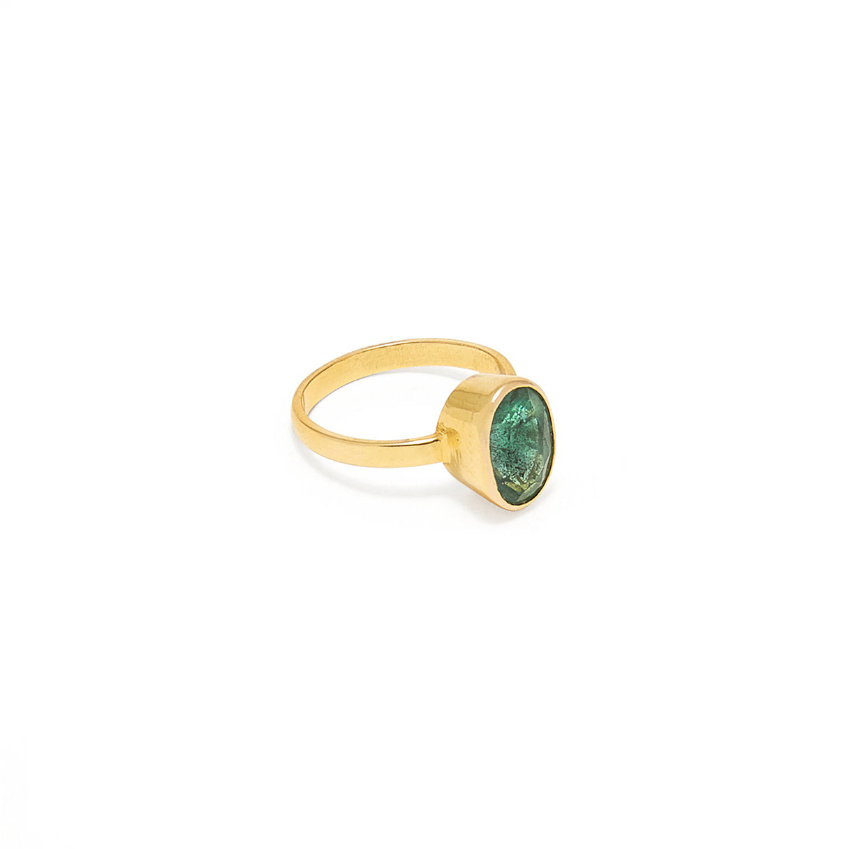 Emerald Navratan Astrology Gold Ring