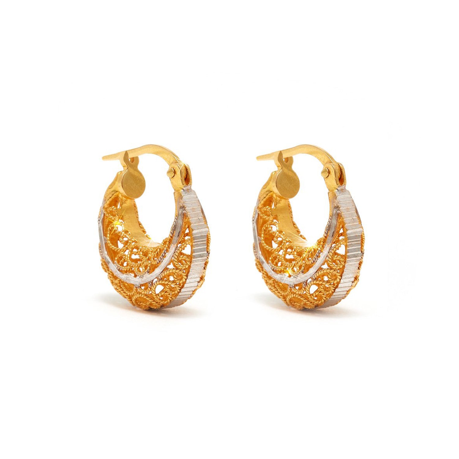 Petit Filigree Hoop Earrings