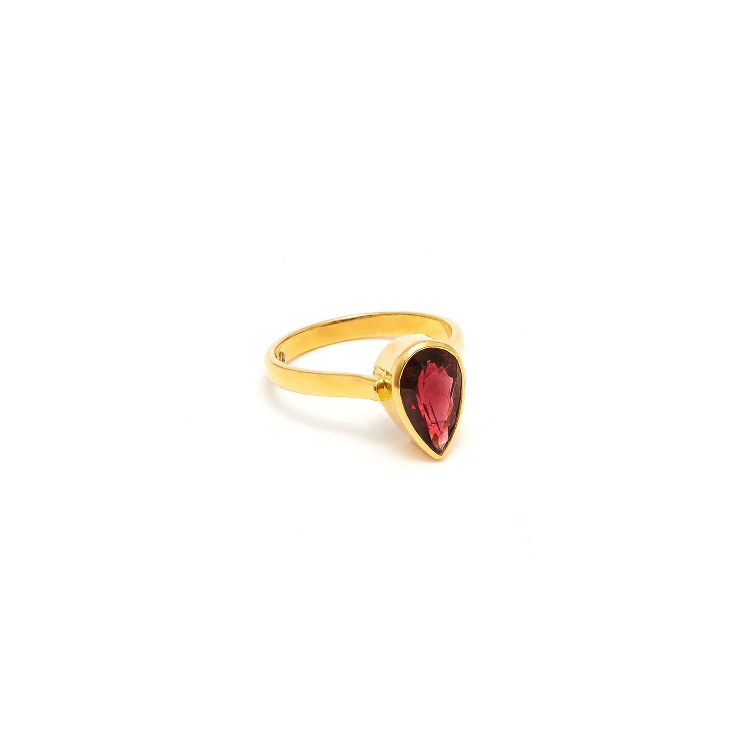 Jaipur Atelier Petit Peardrop Tourmaline Ring