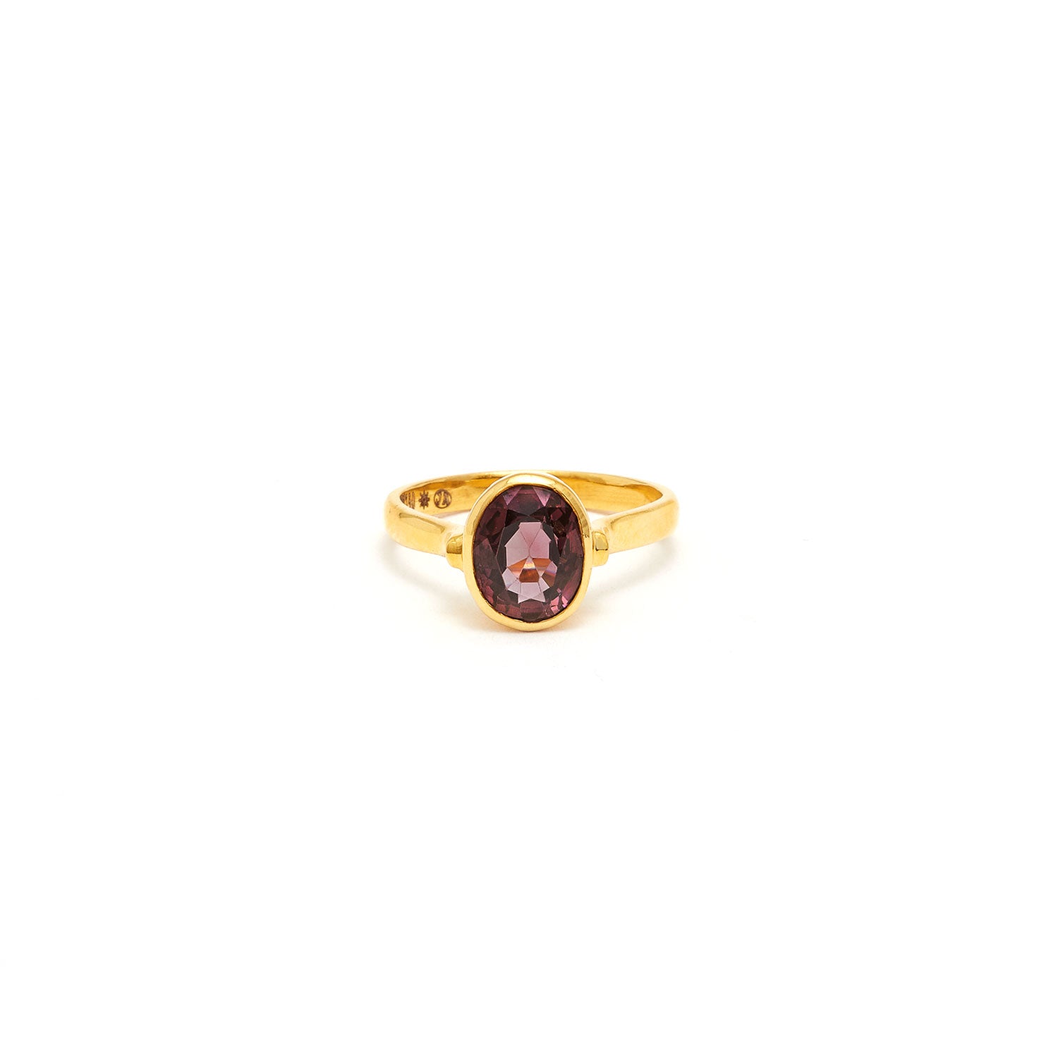 Jaipur Atelier mauve tourmaline petit signet ring