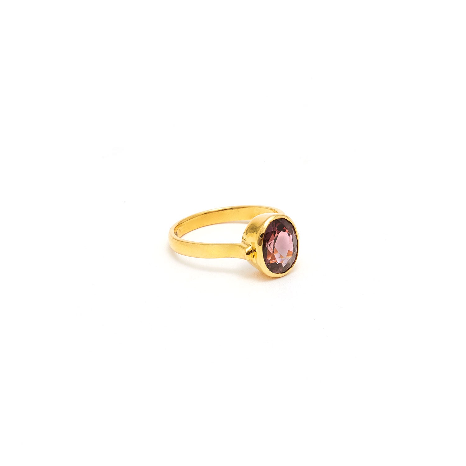 Jaipur Atelier mauve torumaline petit signet ring