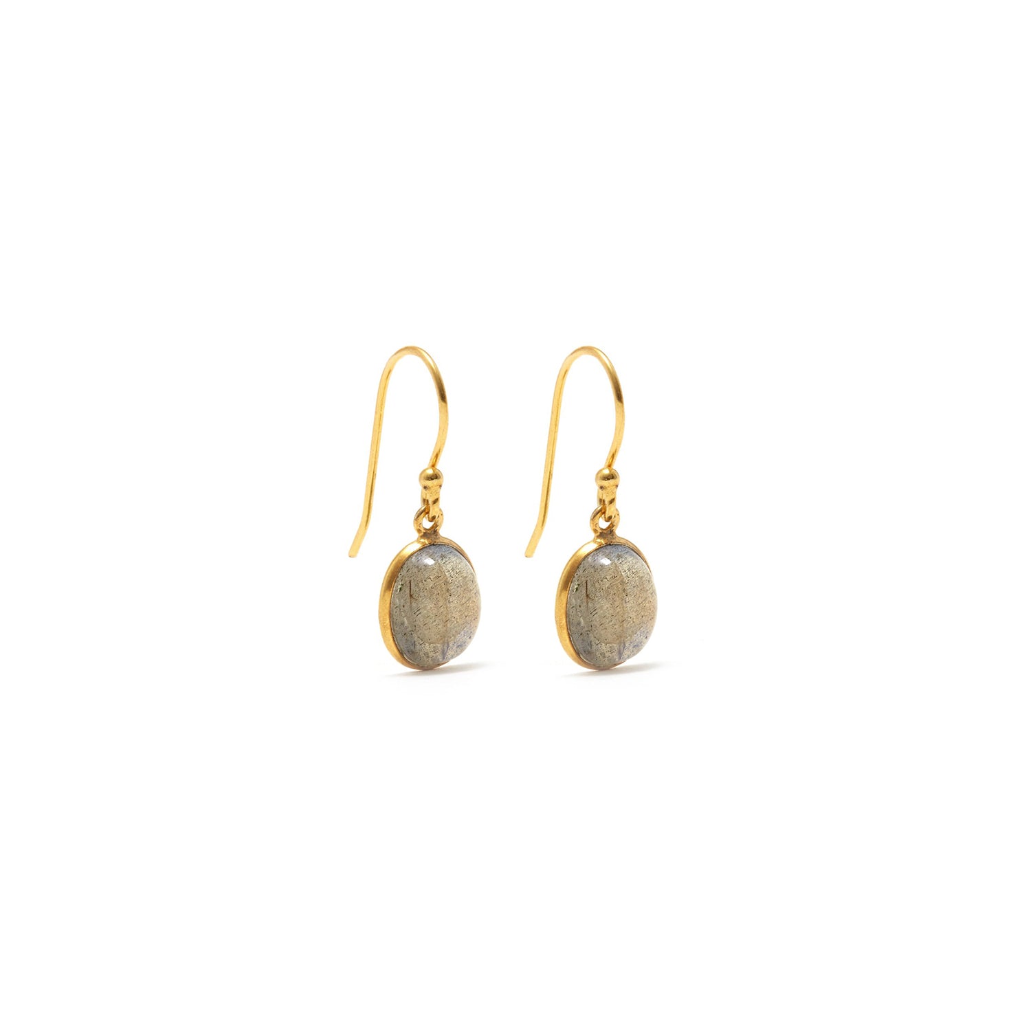 Petit Jai Grey Moonstone Drop Earrings