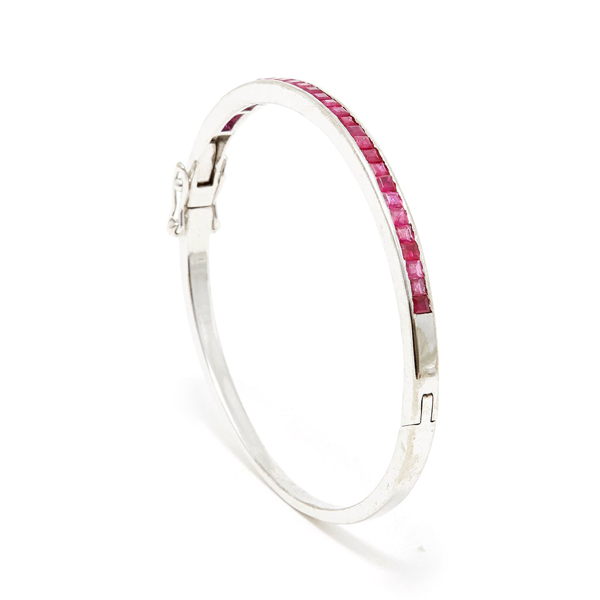 Ruby Baguette Bangle