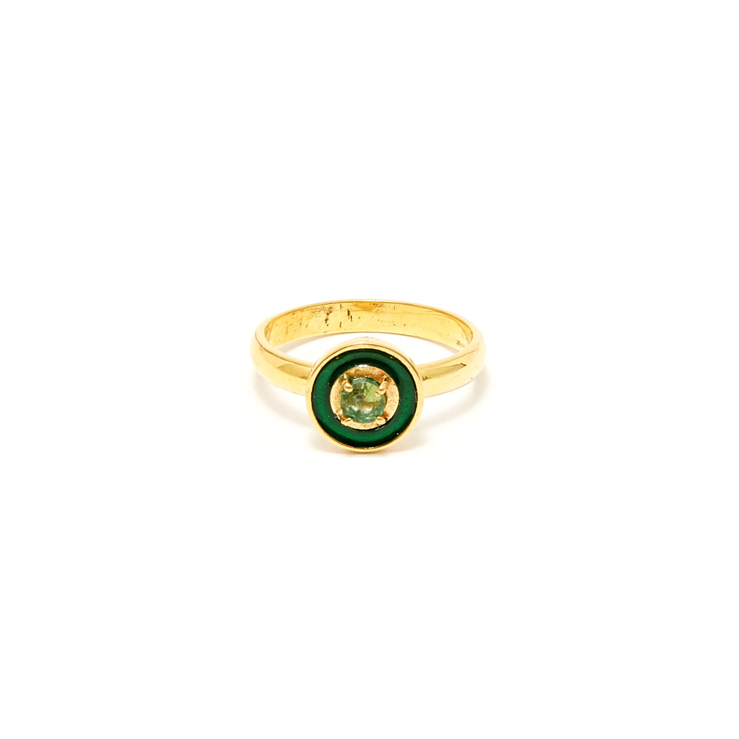 Petit Jai Emerald Enamel Four Ring