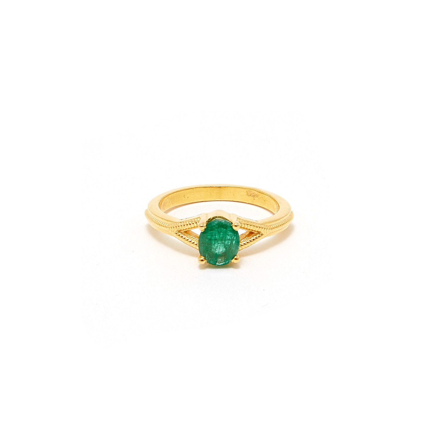 Petit Jai Emerald Seven Ring