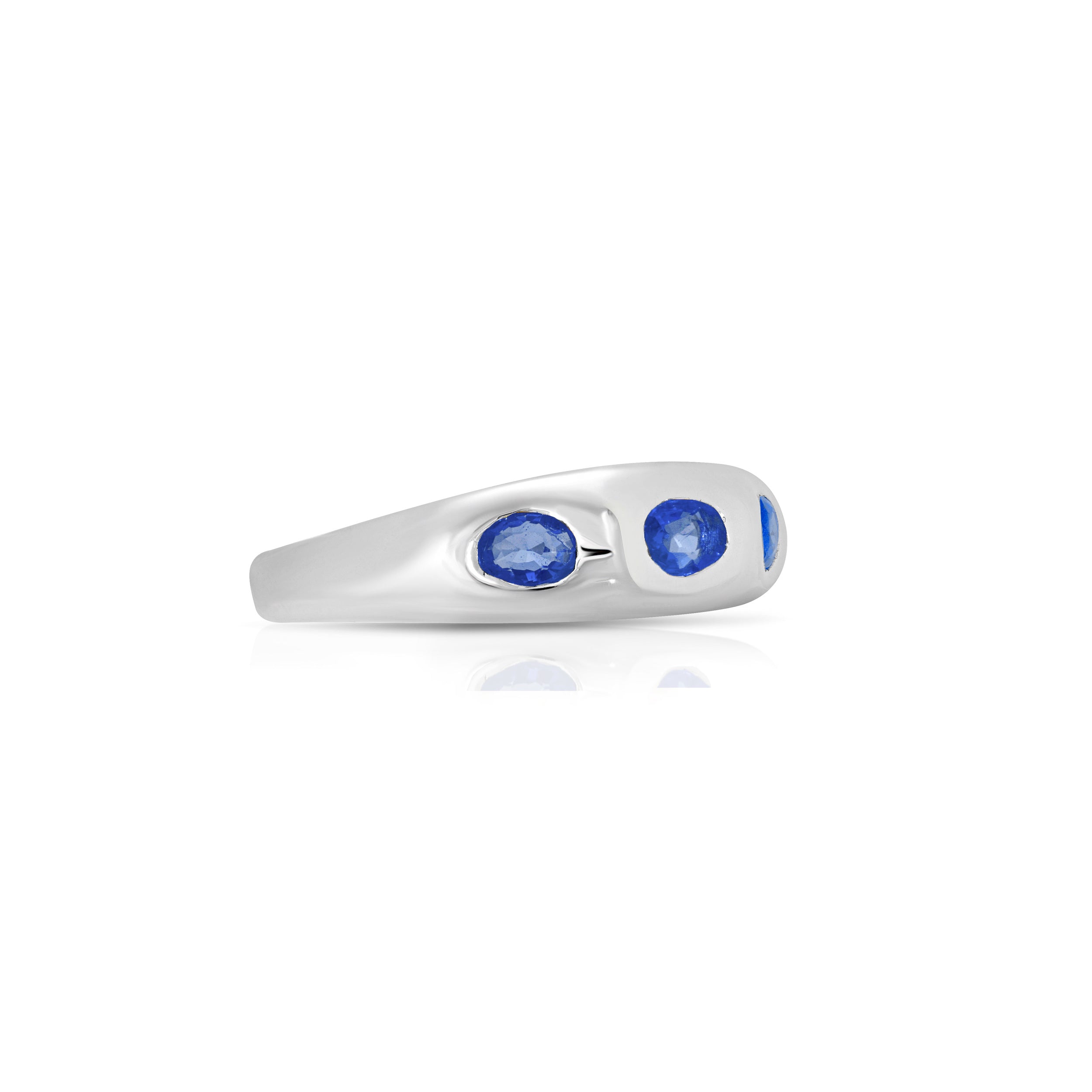 Tanzanite Trio Demi Ring