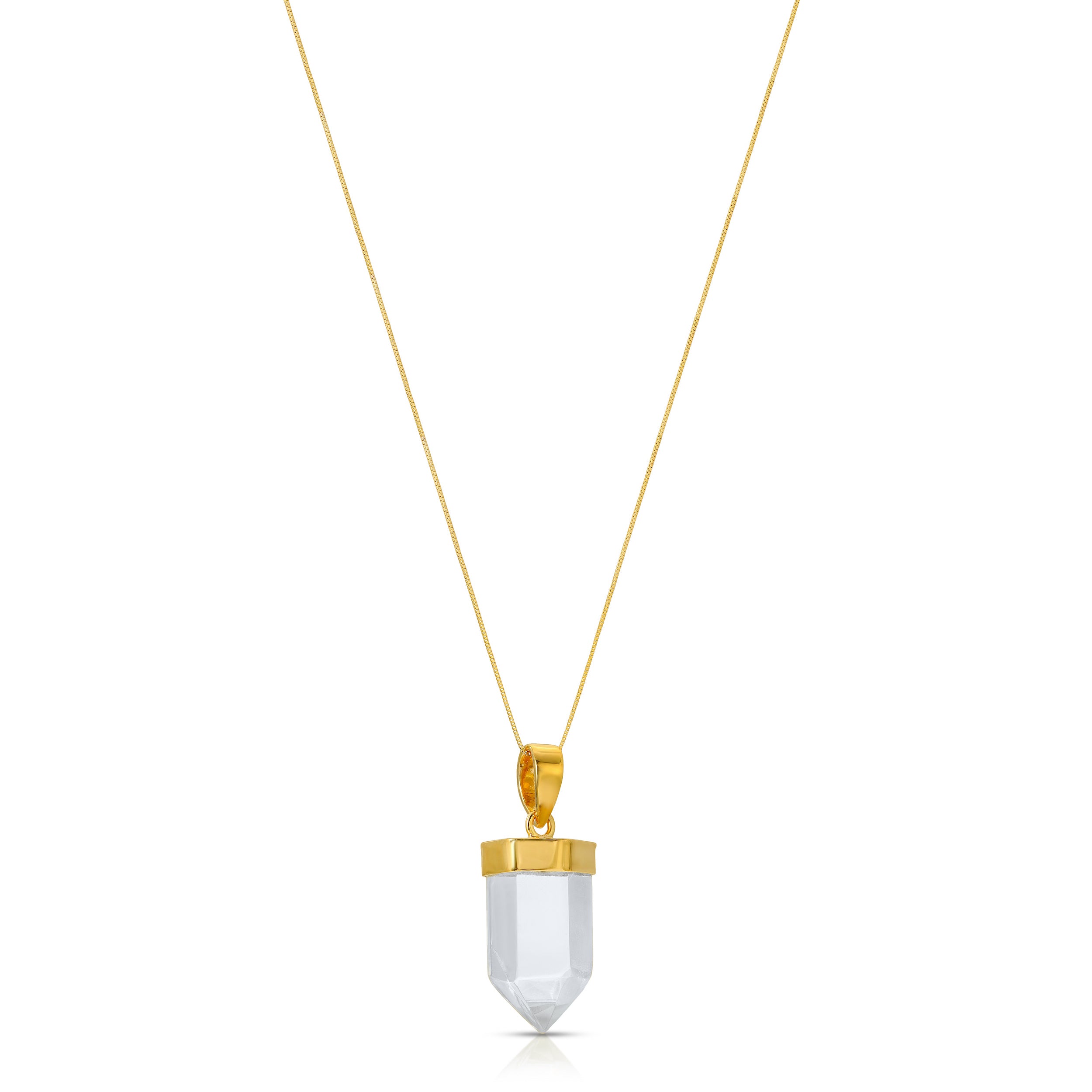 Crystal Gold Cap Pendant
