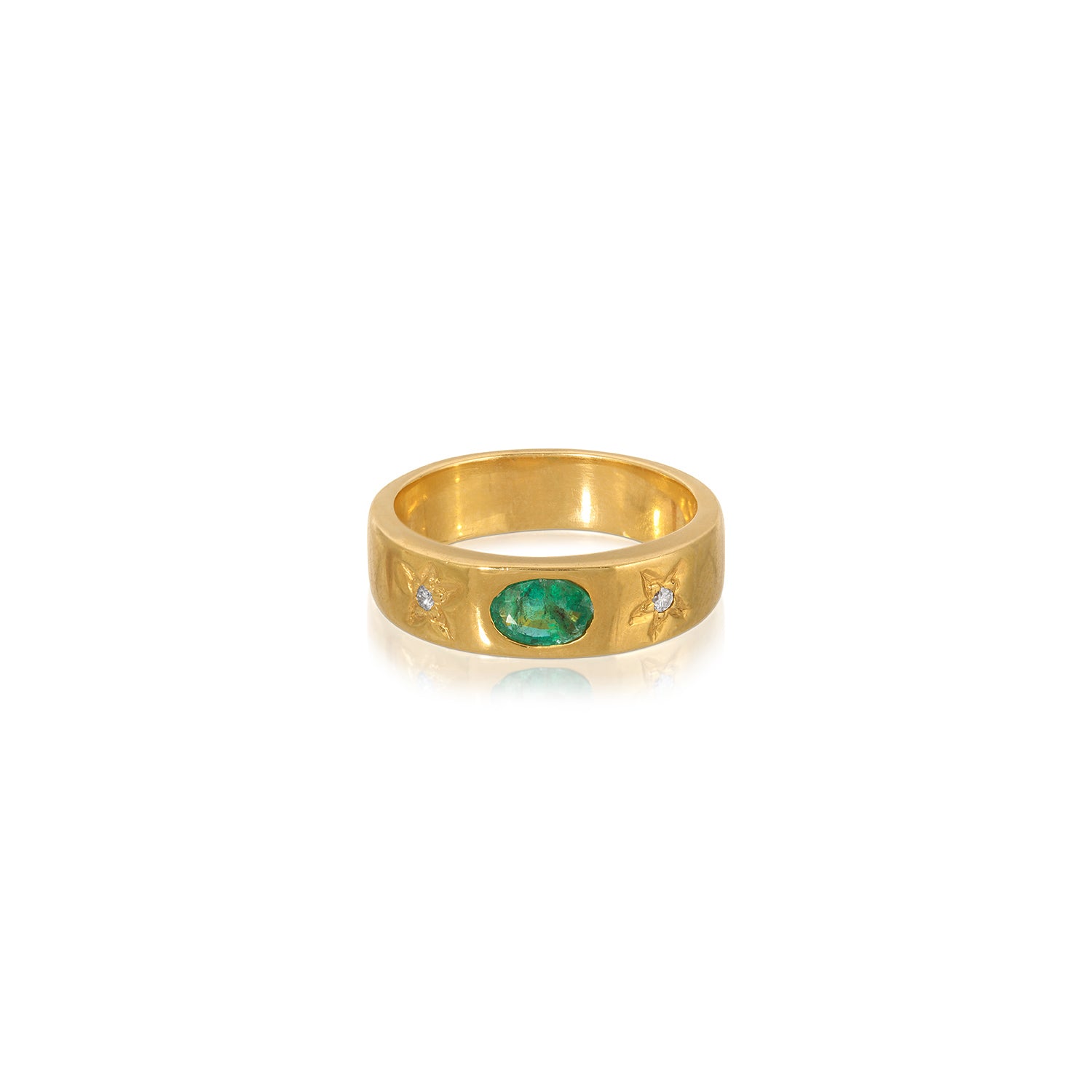 Emerald Diamond Band
