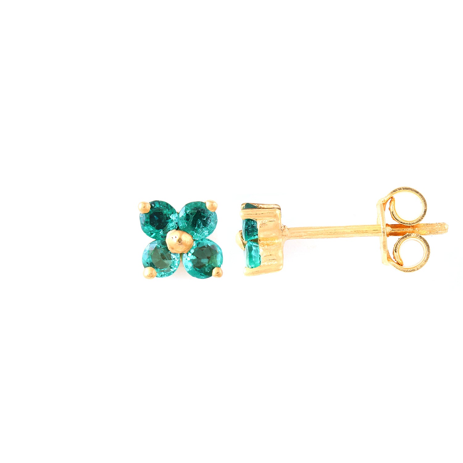 Emerald Daisy Studs