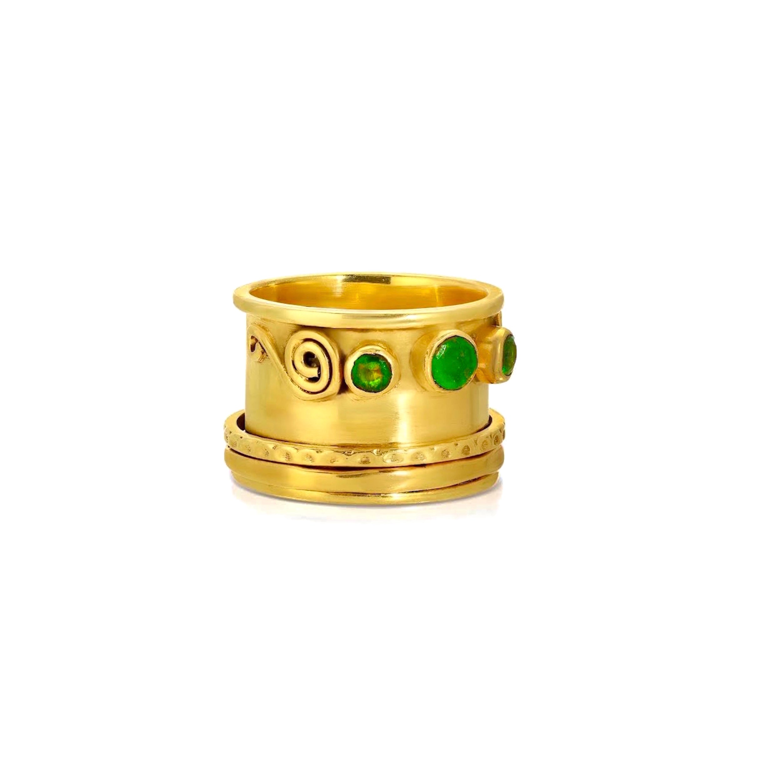 Emerald Mogul Spin Band