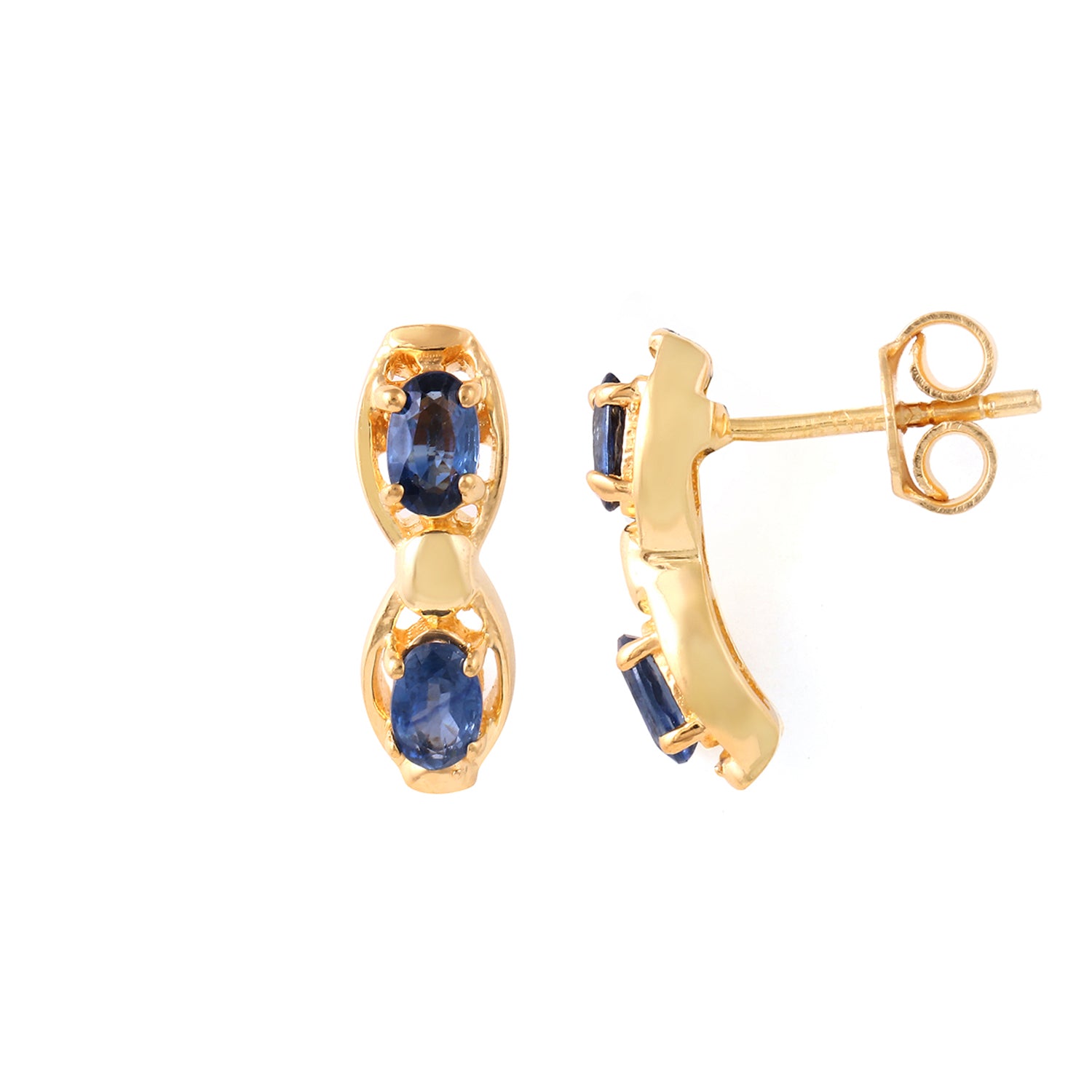 Sapphire Doublet Studs