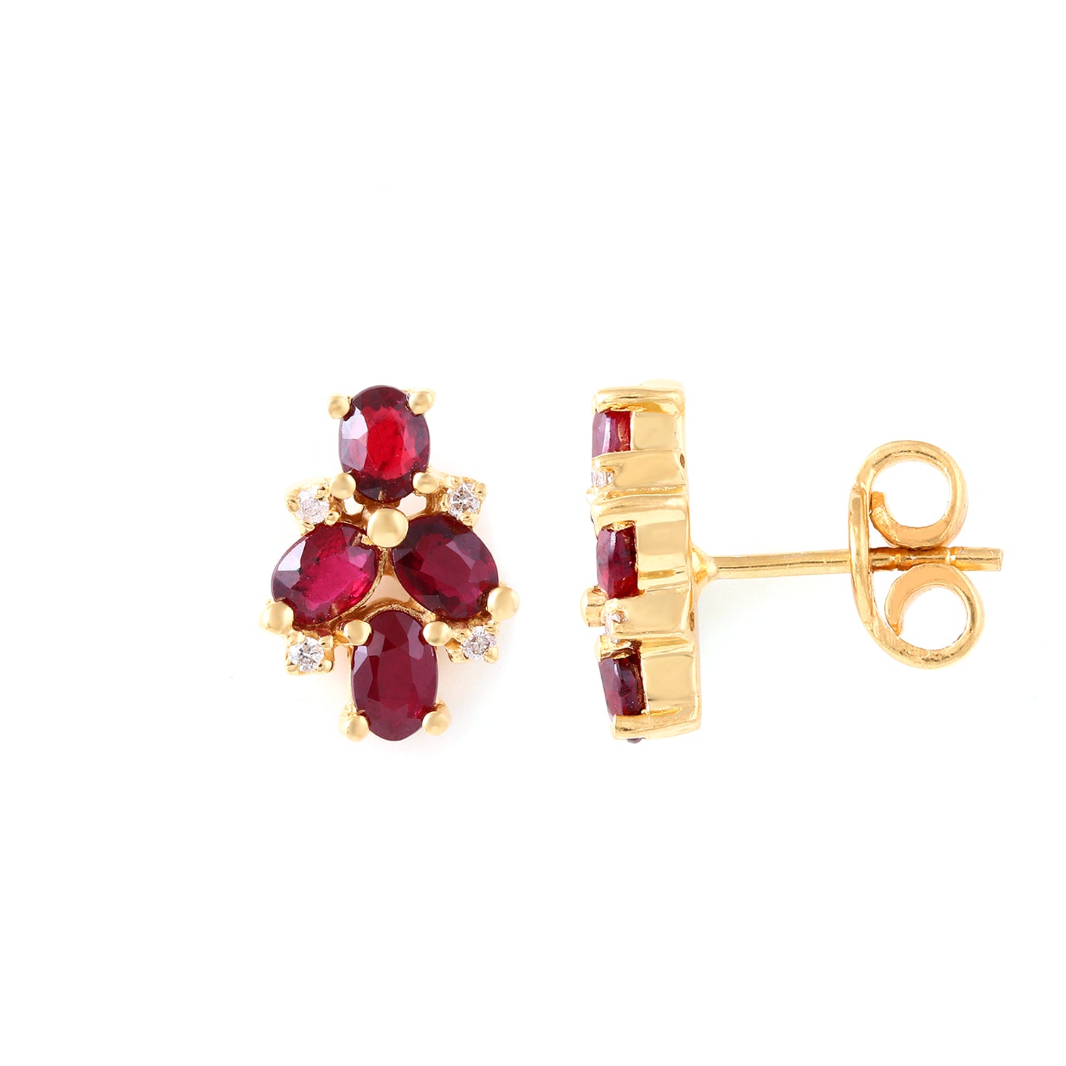 Ruby Quad Studs