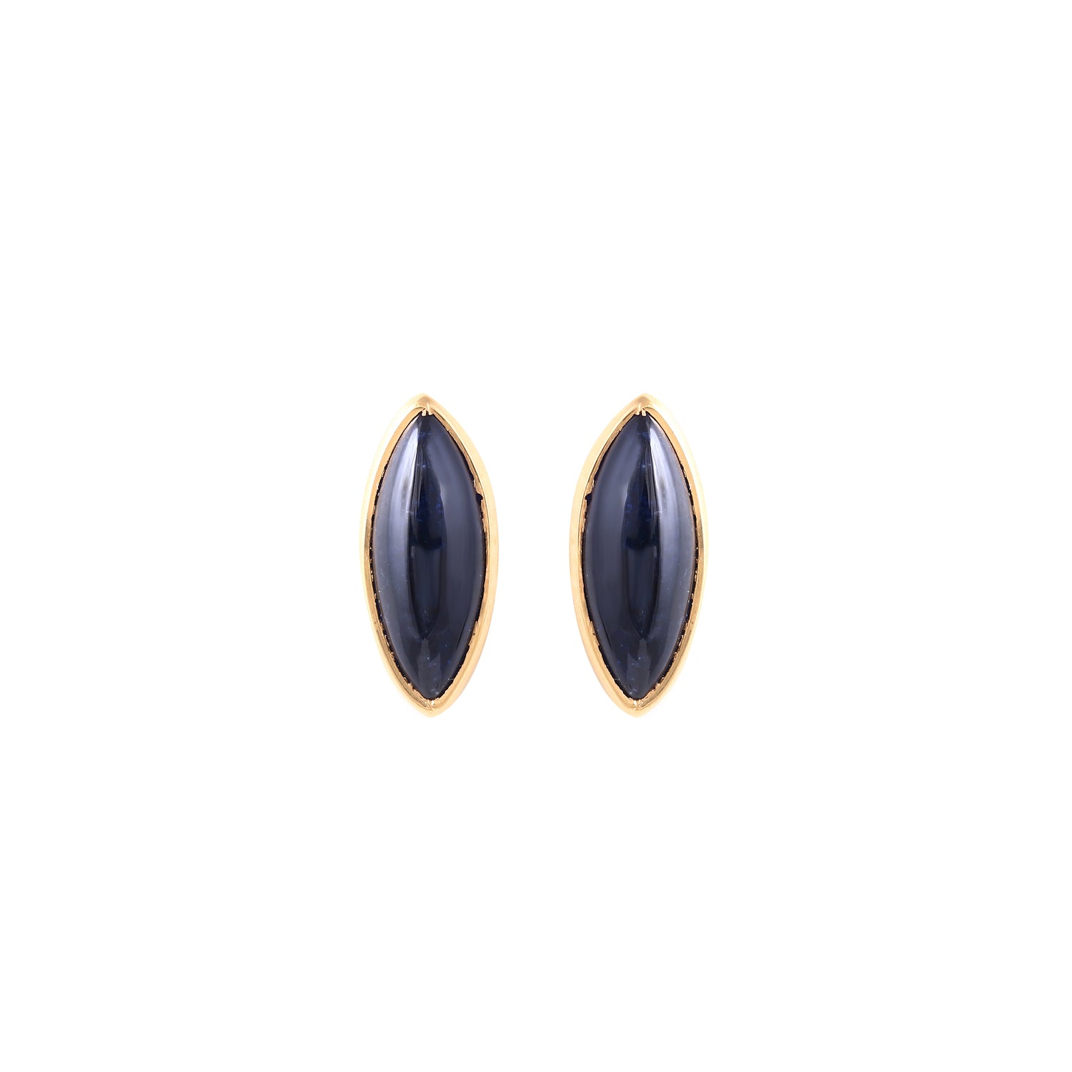 Sapphire Cats Eye Dash Studs