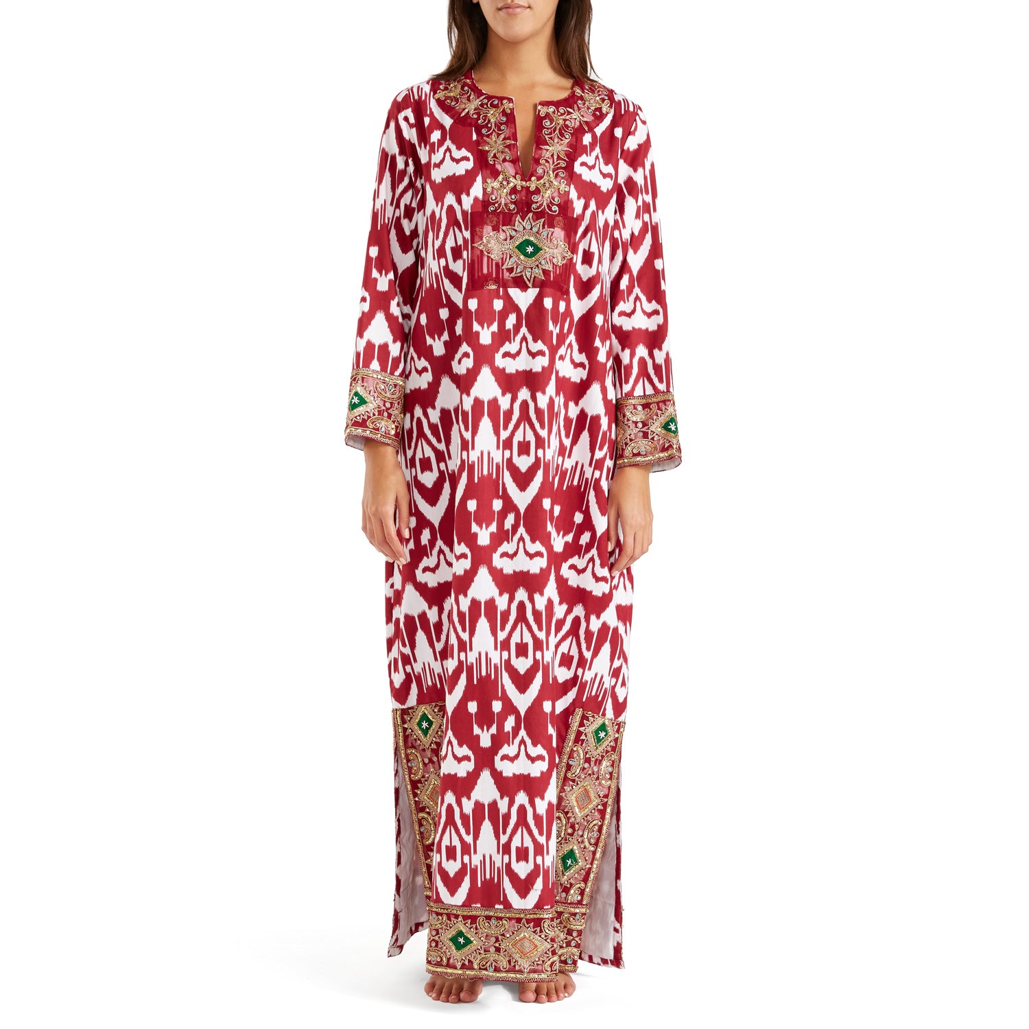 Burgundy Imperial Kaftan