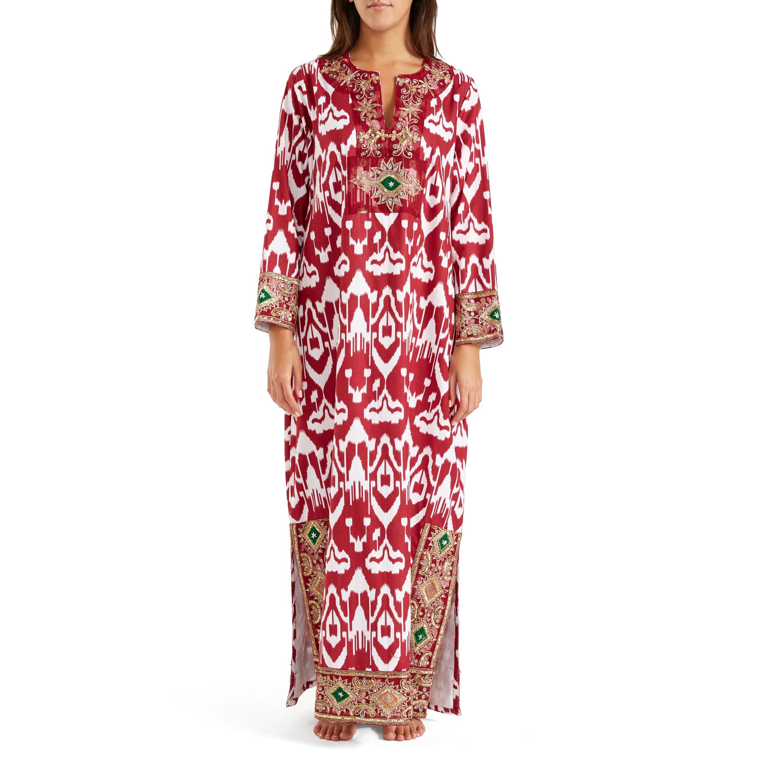 Burgundy Imperial Kaftan Burgundy Imperial Kaftan