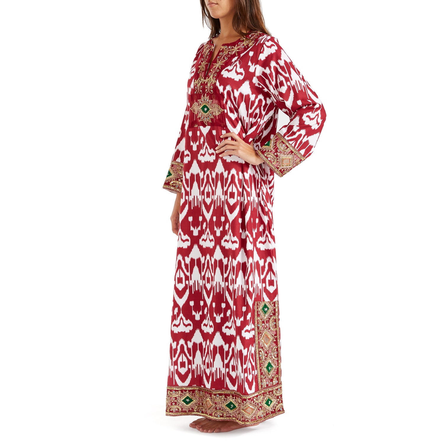 Burgundy Imperial Kaftan