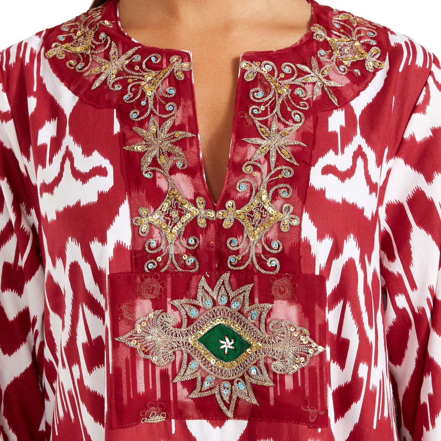Burgundy Imperial Kaftan