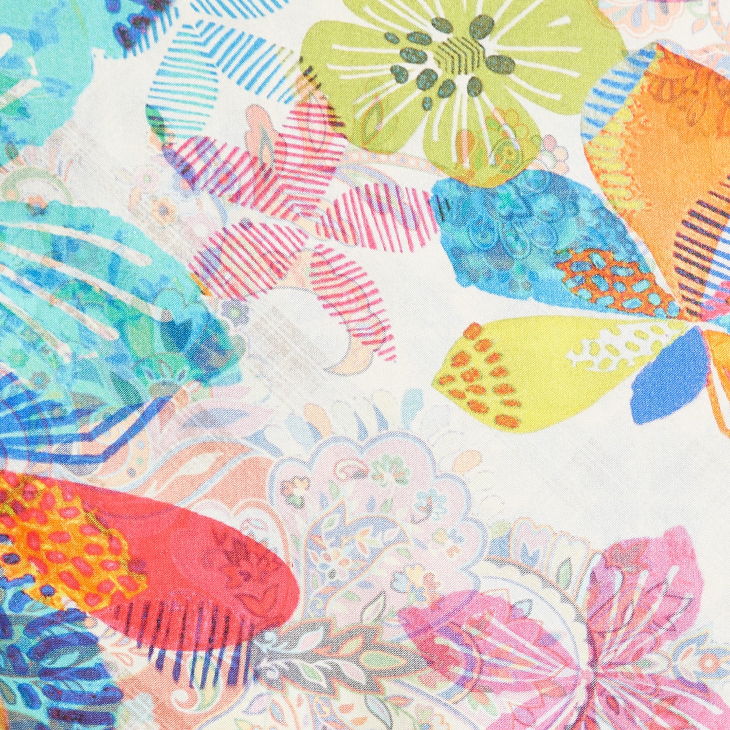 Gia Silk Floral Shawl