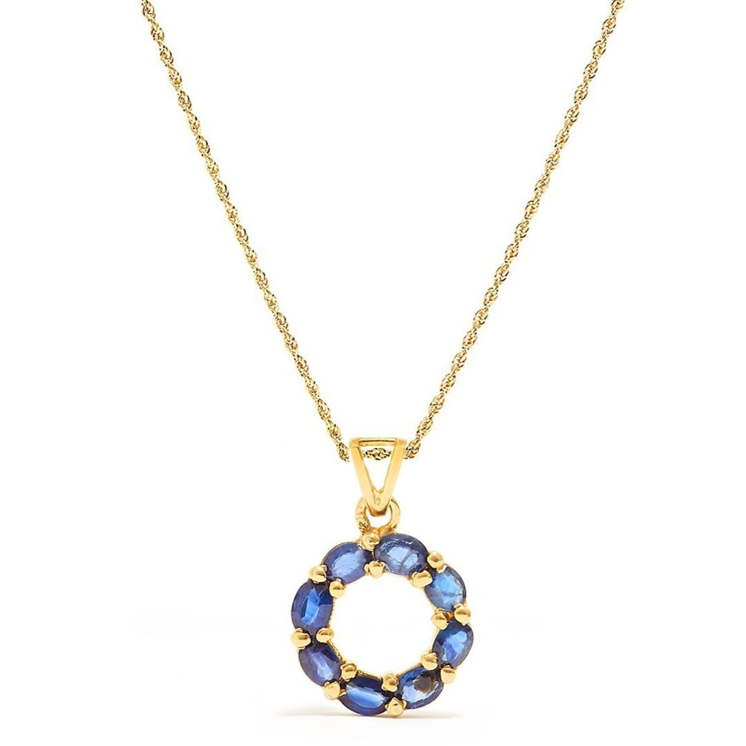 Blue Sapphire Cirque Pendant