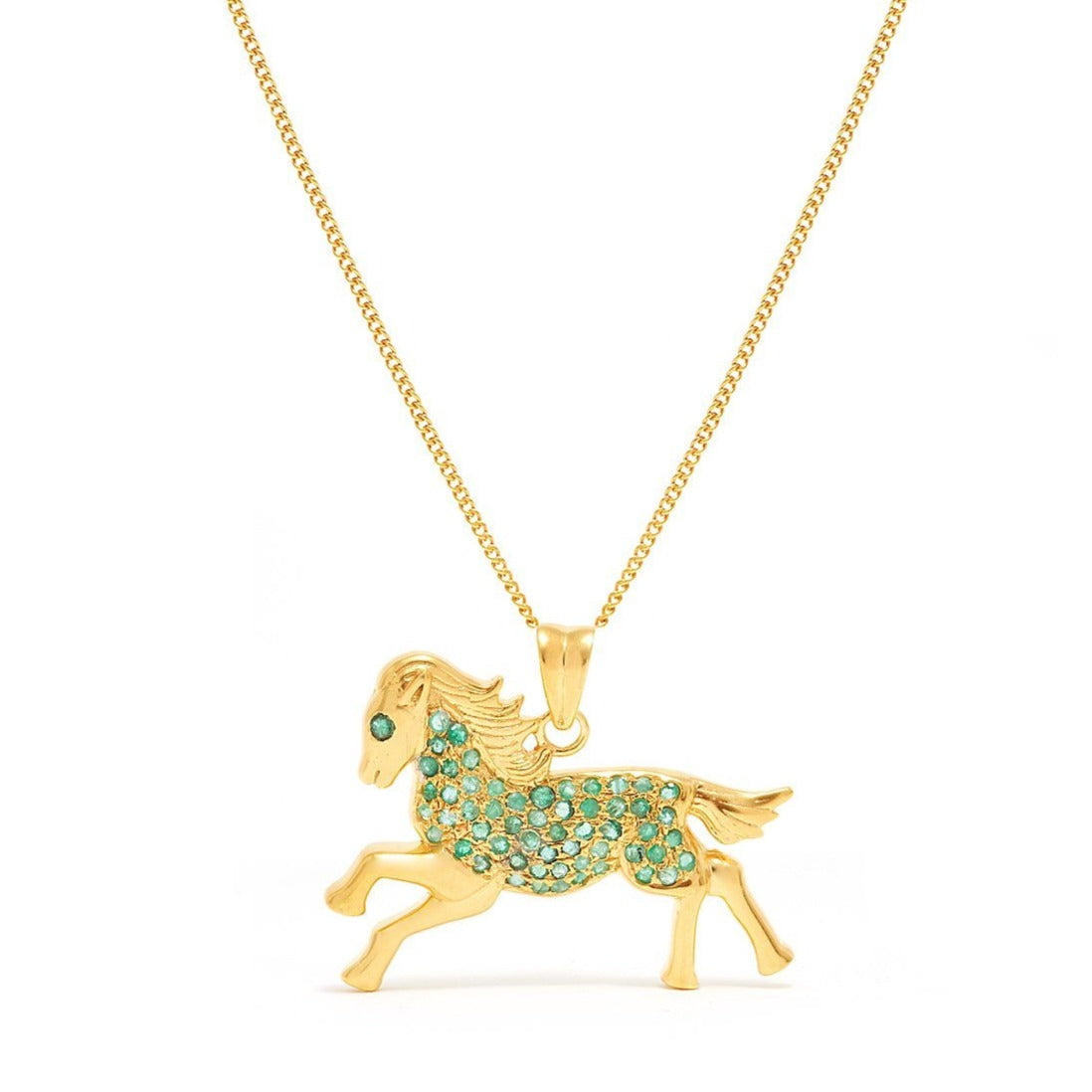 Emerald Cheval Pendant