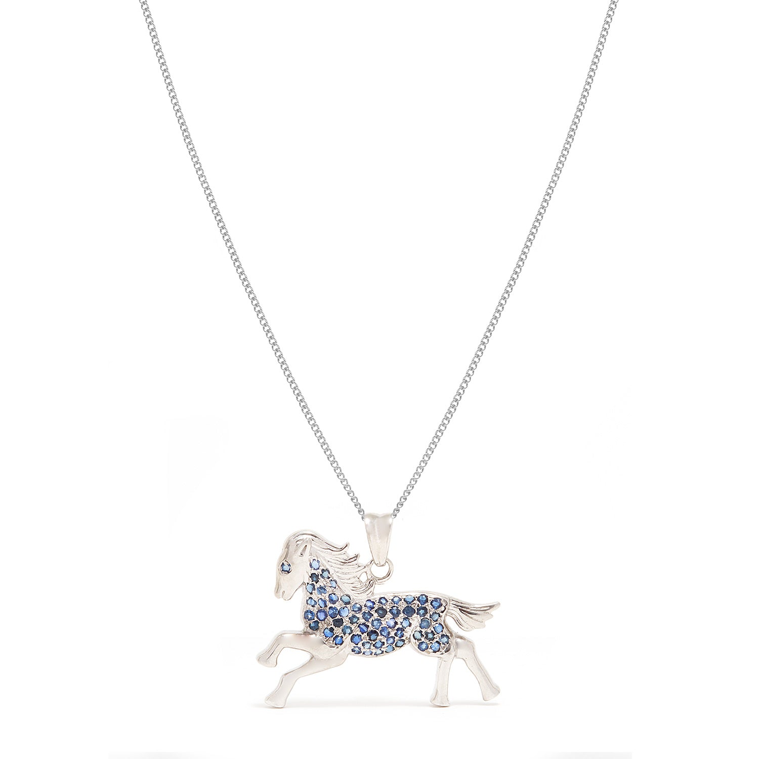 Sapphire Cheval Pendant