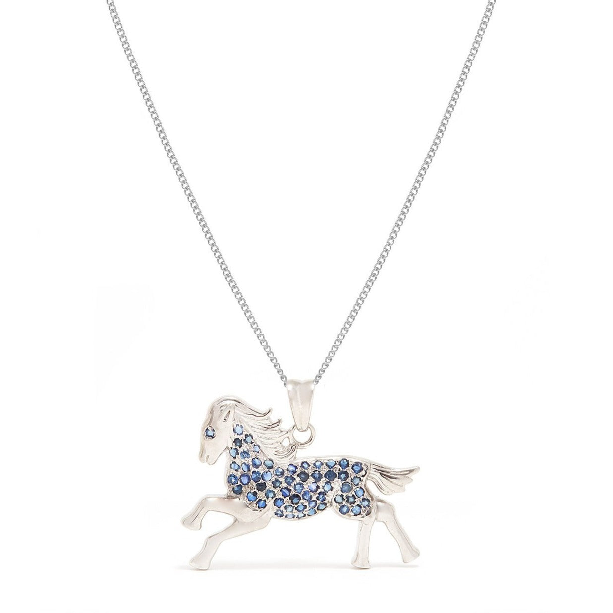 Sapphire Cheval Pendant