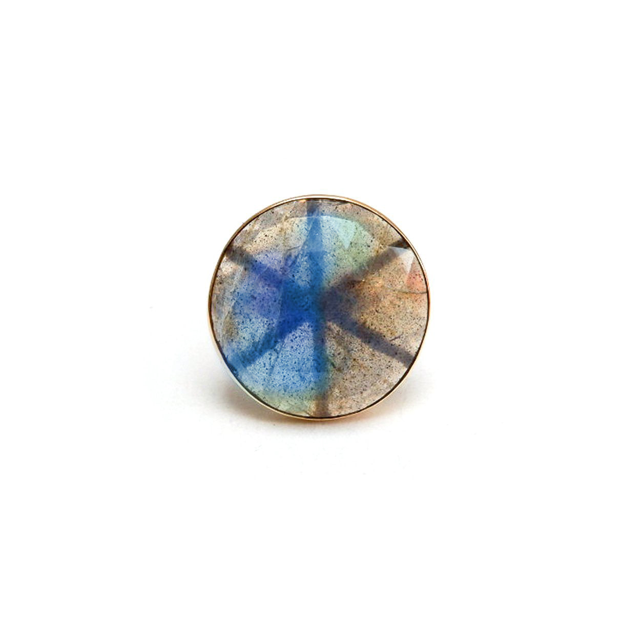 Labradorite Dome Cocktail Ring