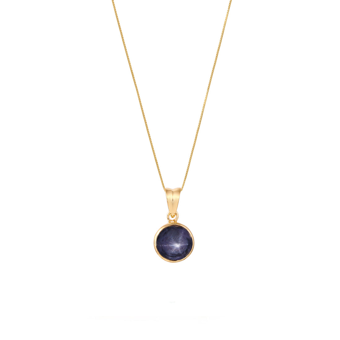Star Sapphire Diamond Star Pendant