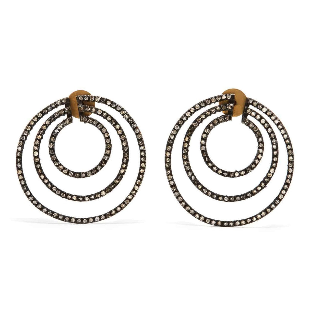 Diamond Catherine Wheel Earrings