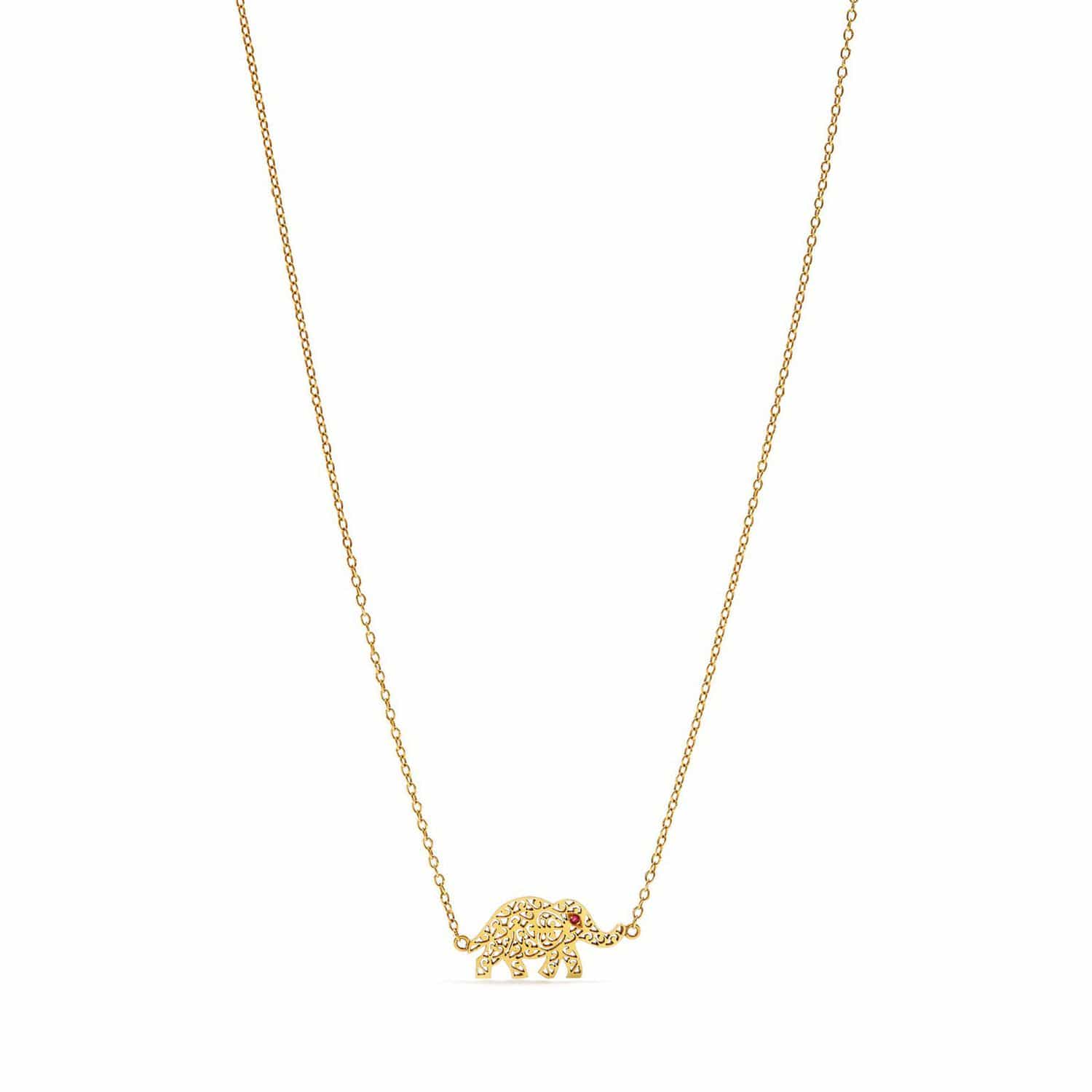 Jaipur Atelier Elephant Filigree Pendant