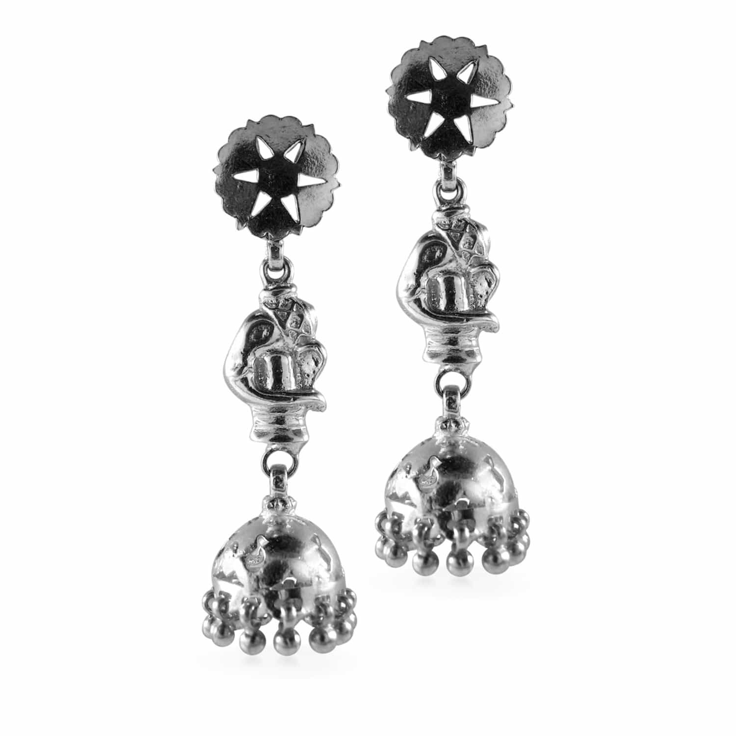 Jaipur Atelier Silver Elephant Chandeliers