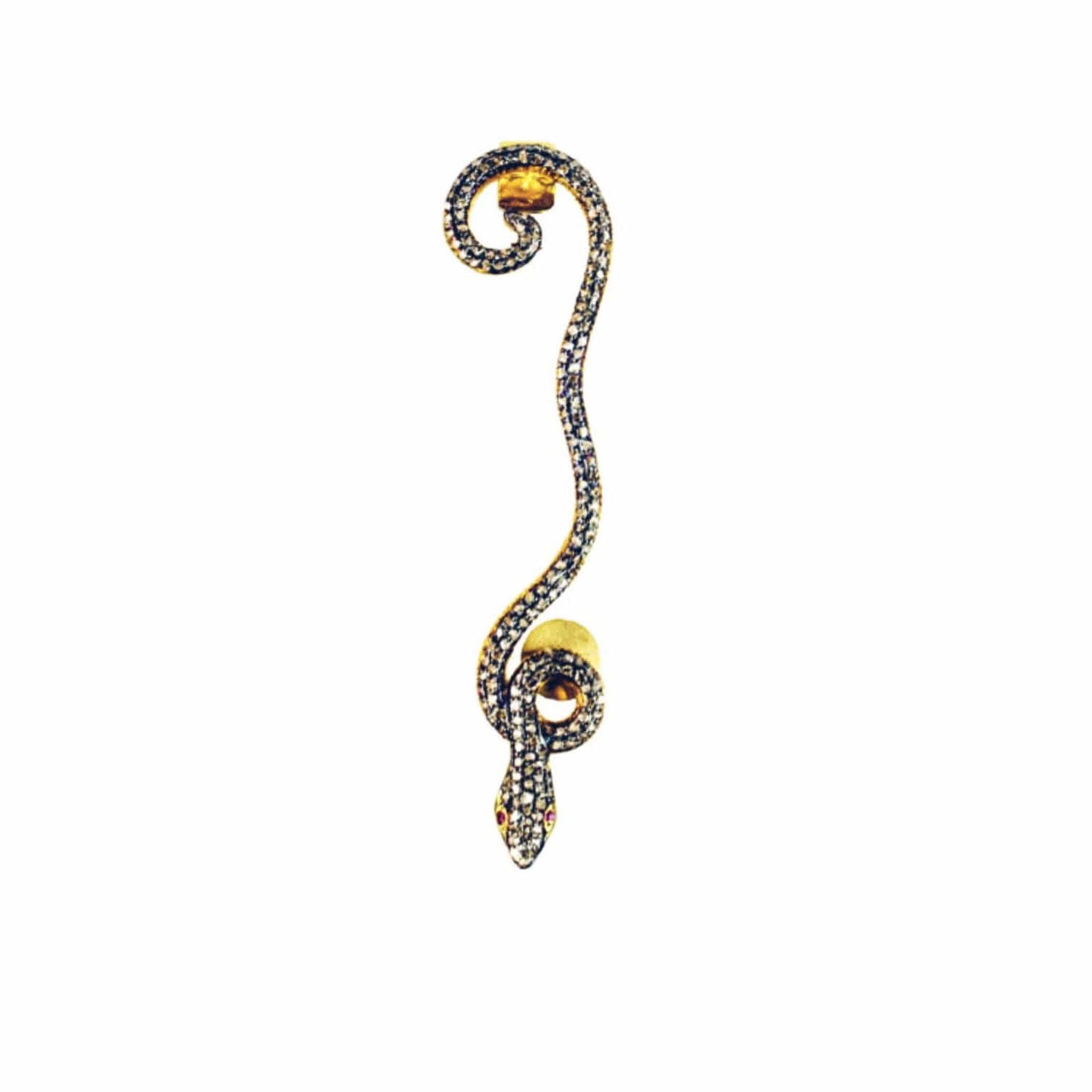 Jaipur Atelier Svelte Snake Down Ear Cuff